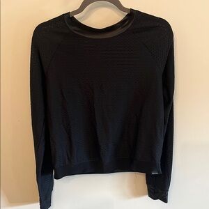 Koral Black Textured Long Sleeve Shirt